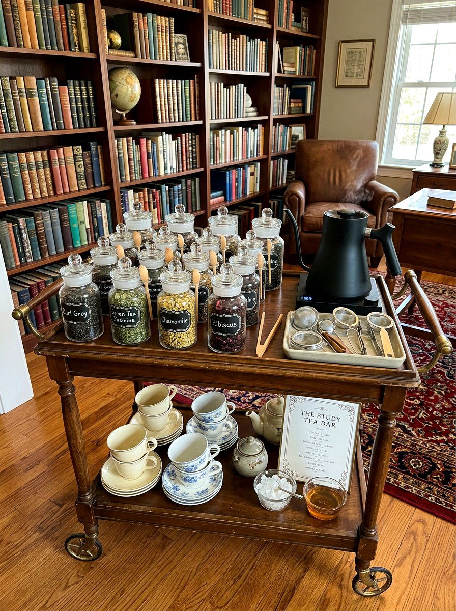 Loose Leaf Tea Bar - 30 beverage station party ideas