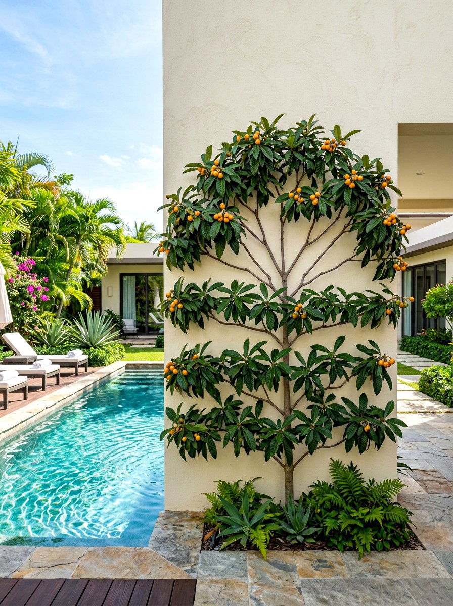 Loquat tree fan shape - 30 espalier fruit tree ideas