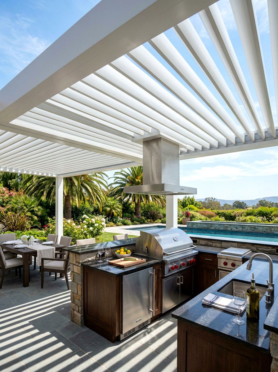 Louvered Porch Roof - 30 porch shade ideas