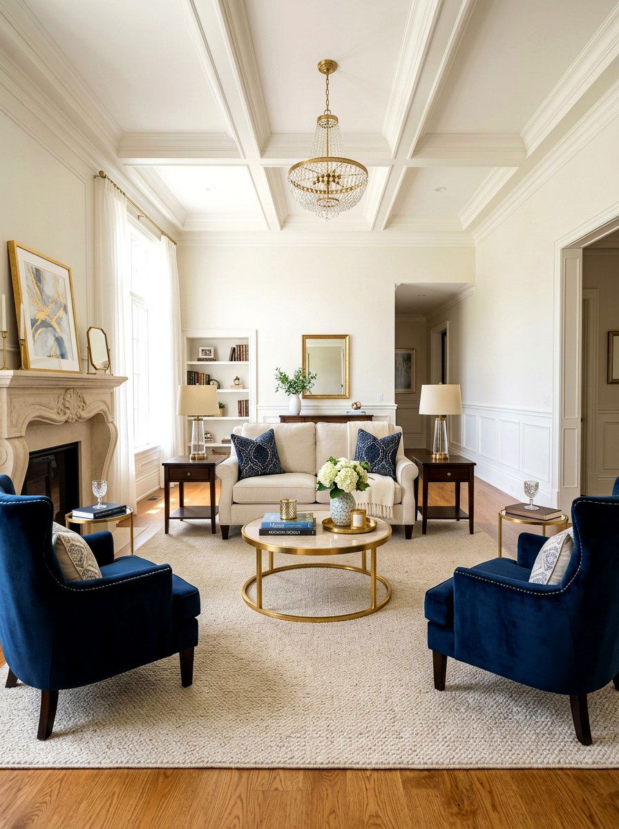 Loveseat Facing Two Accent Chairs - 30 loveseat and chair layout ideas