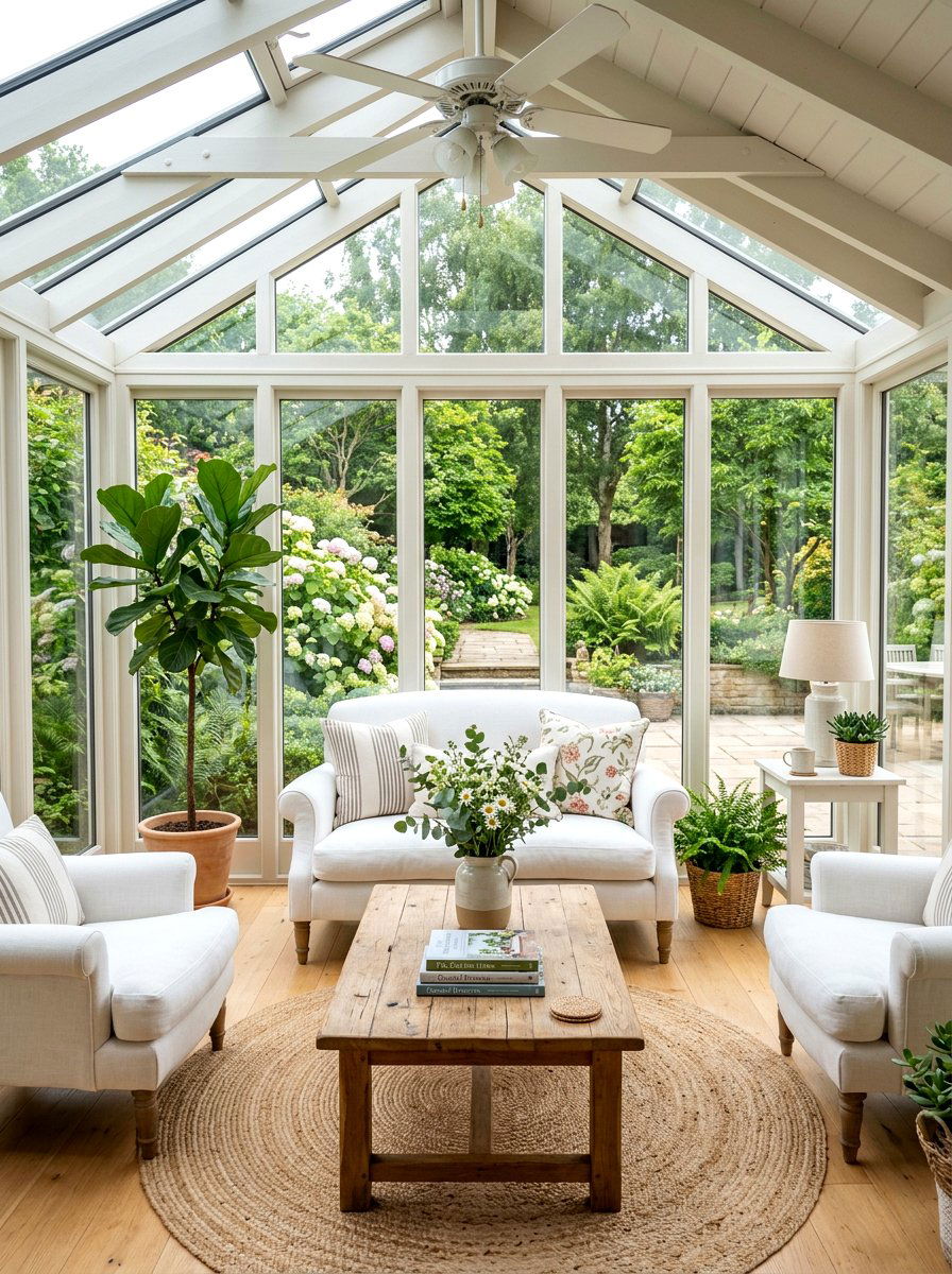 Loveseat sunroom furniture - 30 sunroom furniture ideas