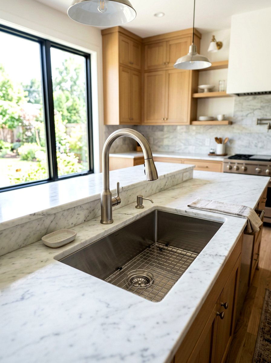 Low Flow Kitchen Faucet - 30 eco friendly kitchen ideas