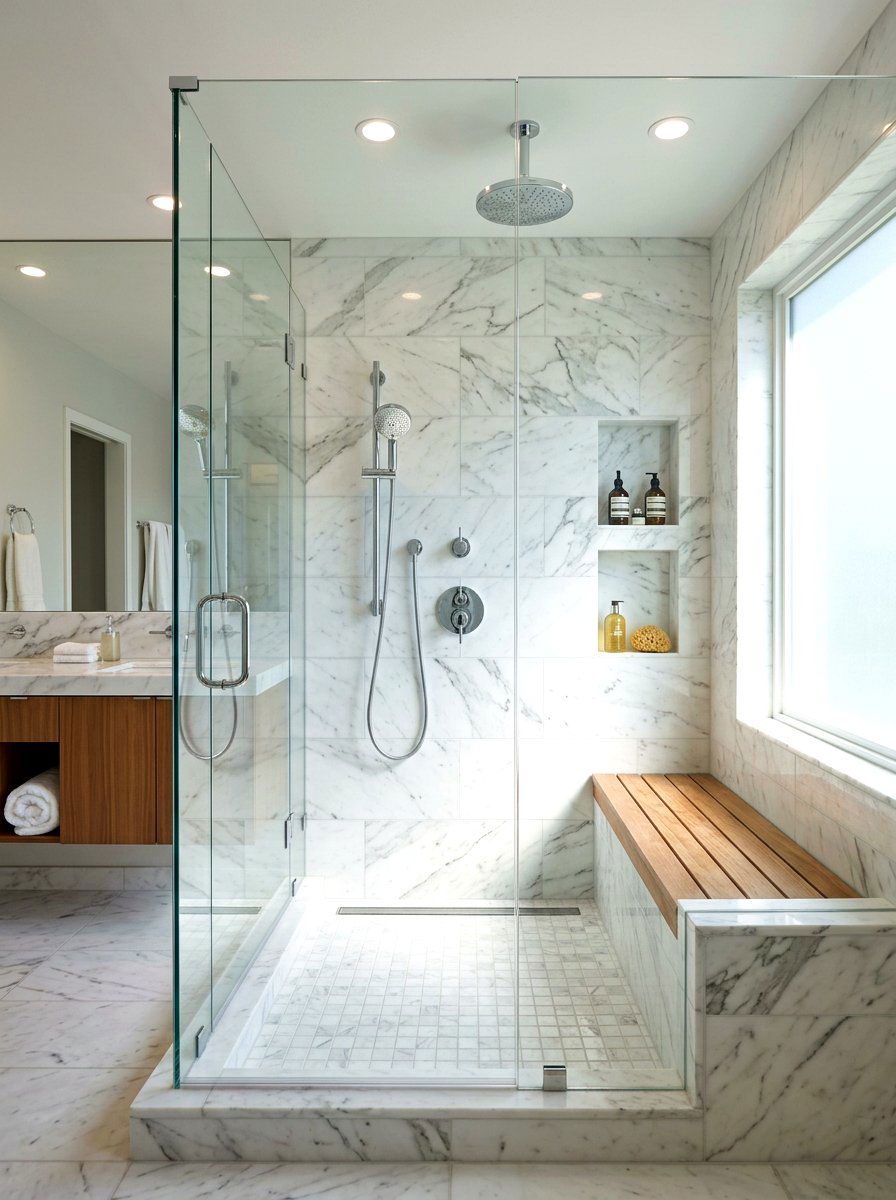 Low Flow Showerhead - 30 low water bathroom ideas