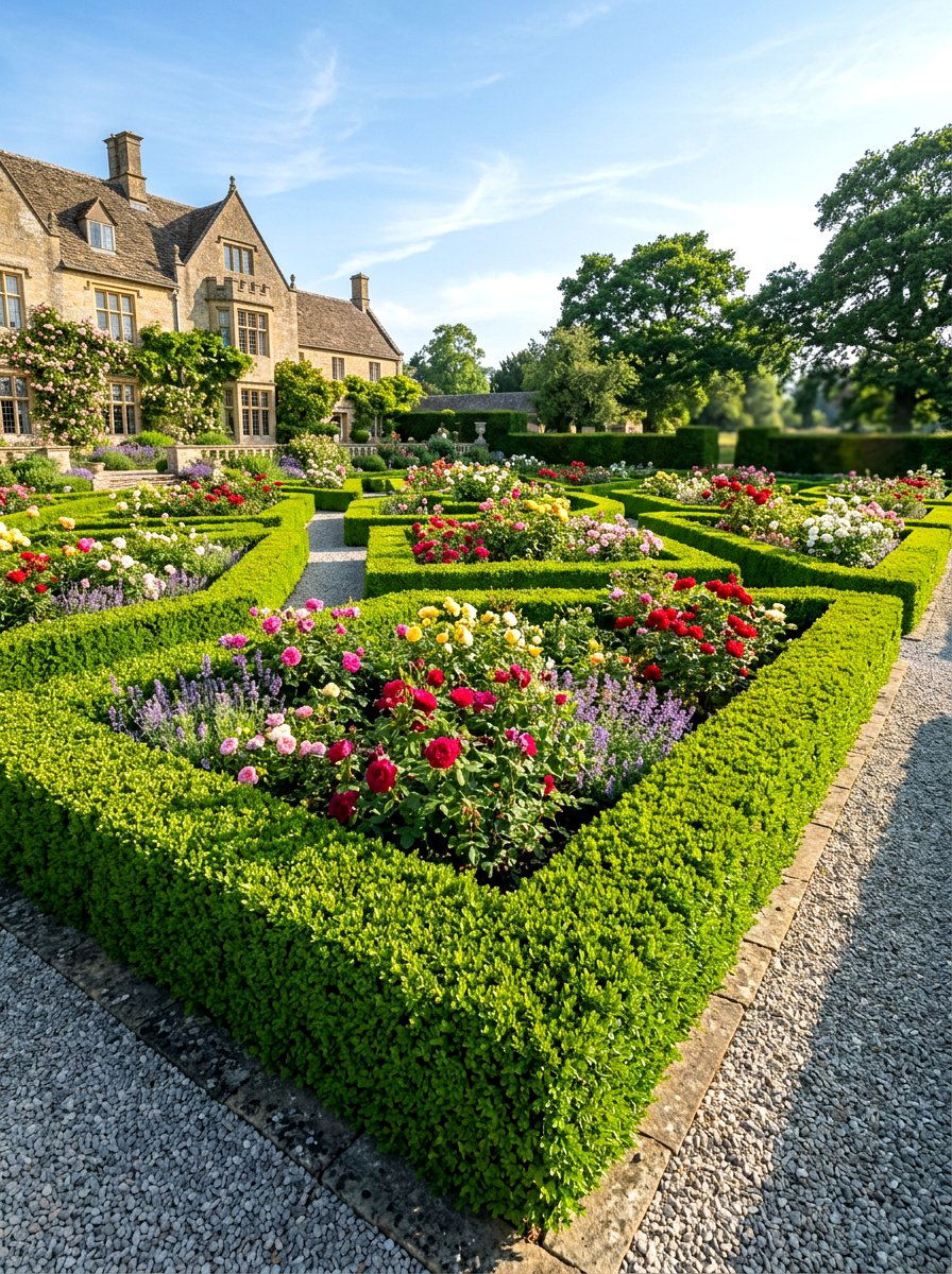 Low Hedge Border - 30 topiary garden ideas