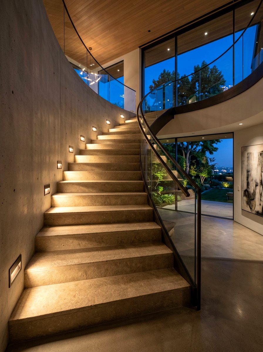 Low Level Wall Washers - 30 staircase lighting ideas