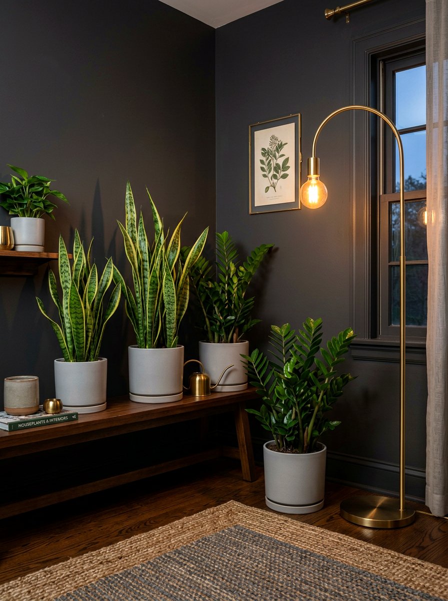 Low Light Plant Corner - 30 plant corner styling ideas