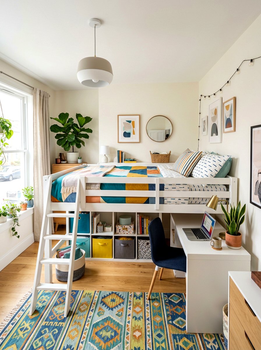 Low Loft Bed - 30 loft bed studio apartment ideas