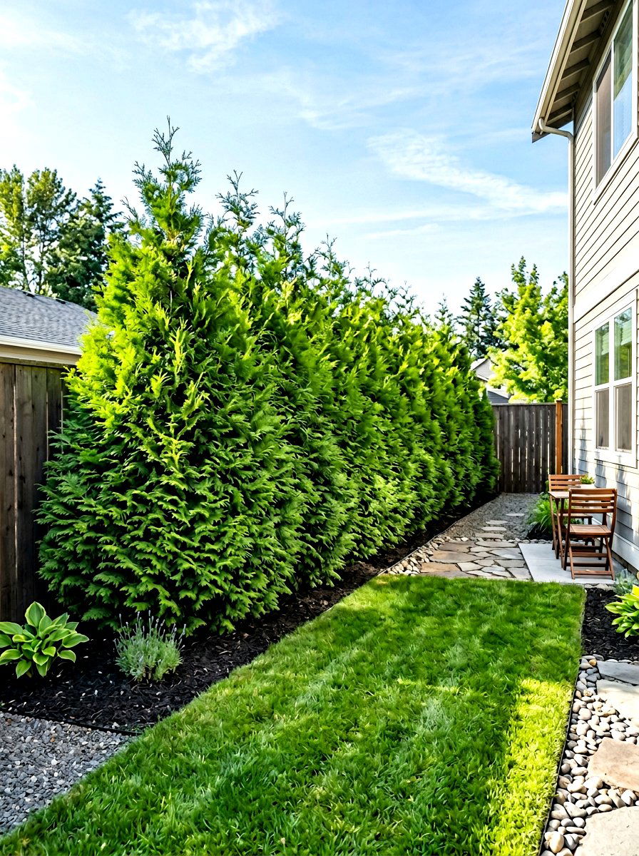 Low Maintenance Arborvitae - 30 arborvitae privacy ideas