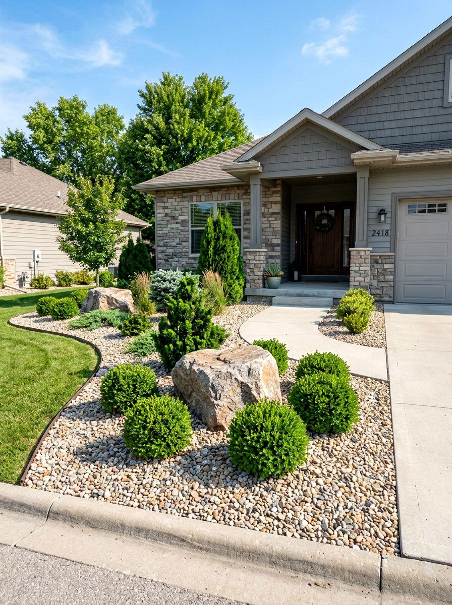 Low Maintenance Curb Appeal - 30 front entry landscaping ideas
