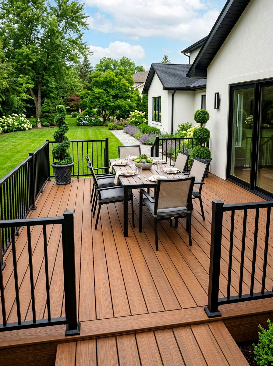 Low Maintenance Deck - 30 backyard deck ideas