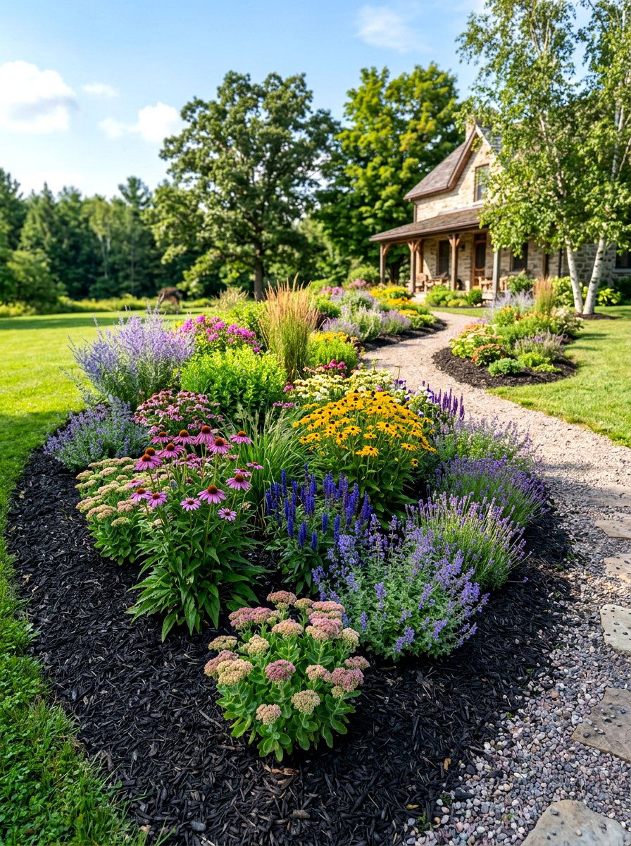 Low Maintenance Flower Garden - 30 cutting garden layout ideas