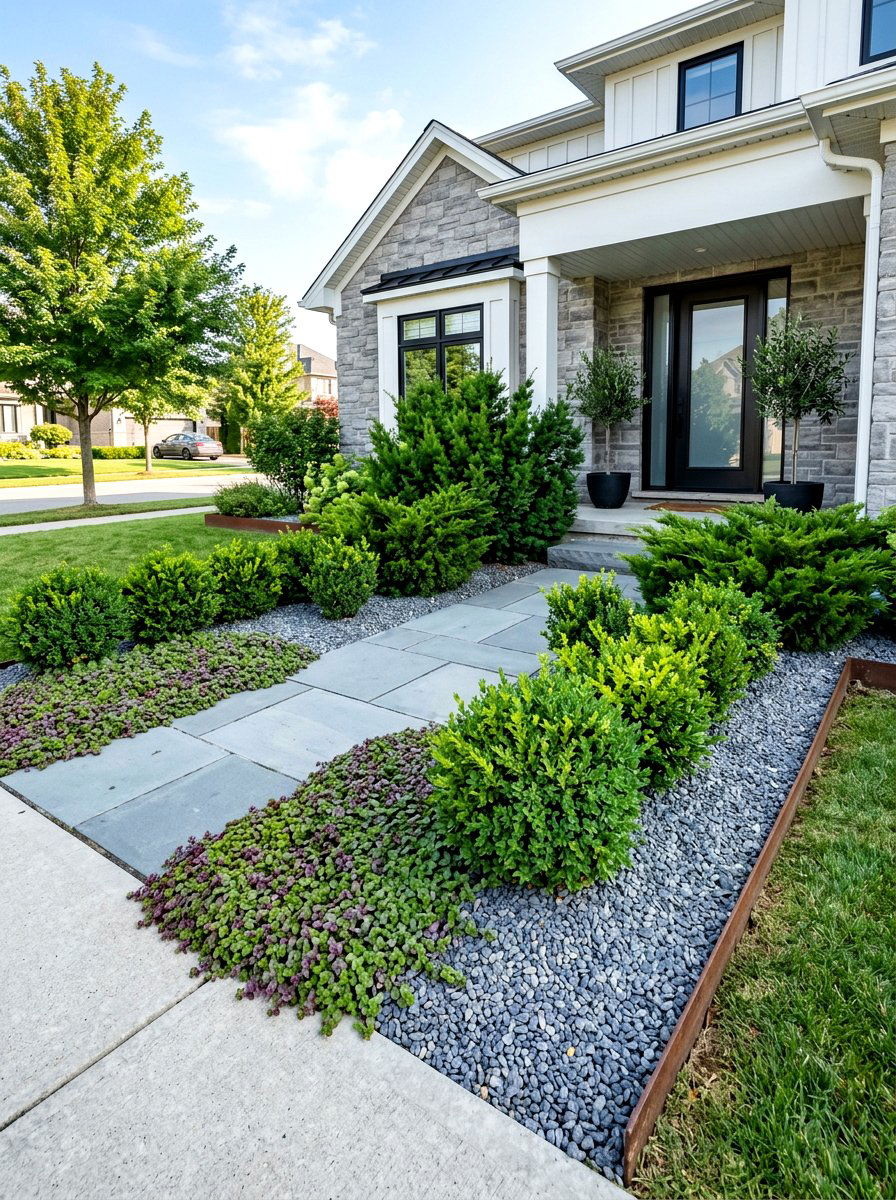 Low Maintenance Front Yard - 30 front yard landscaping ideas