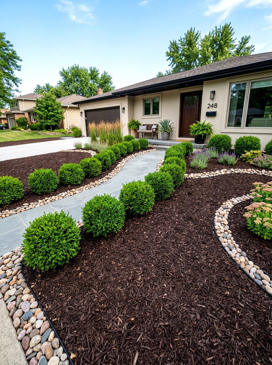 Low Maintenance Garden - 30 front yard garden ideas