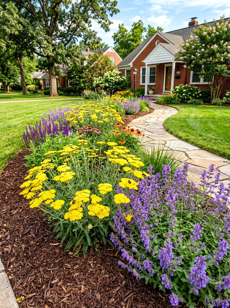 Low Maintenance Pollinator Garden - 30 pollinator border ideas