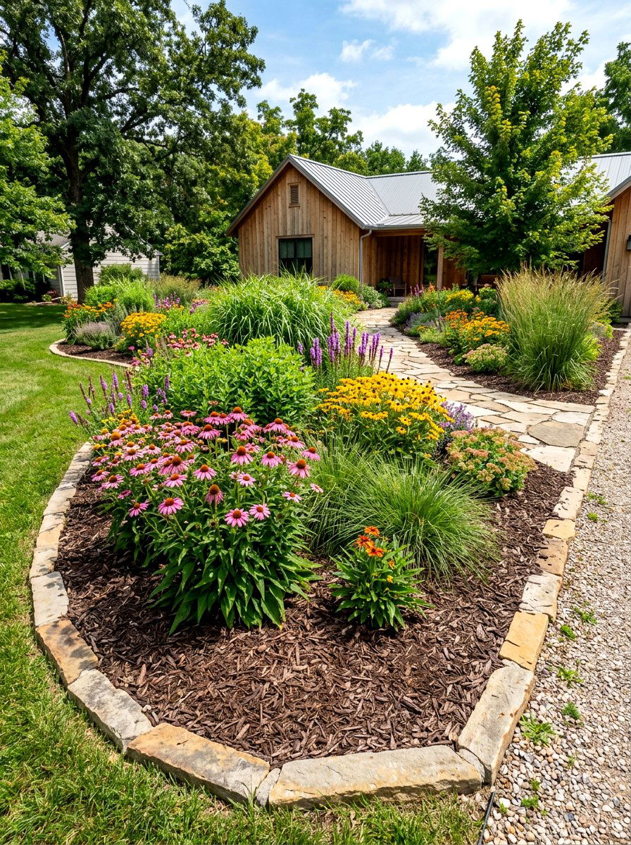 Low Maintenance Prairie Yard - 30 prairie style garden ideas