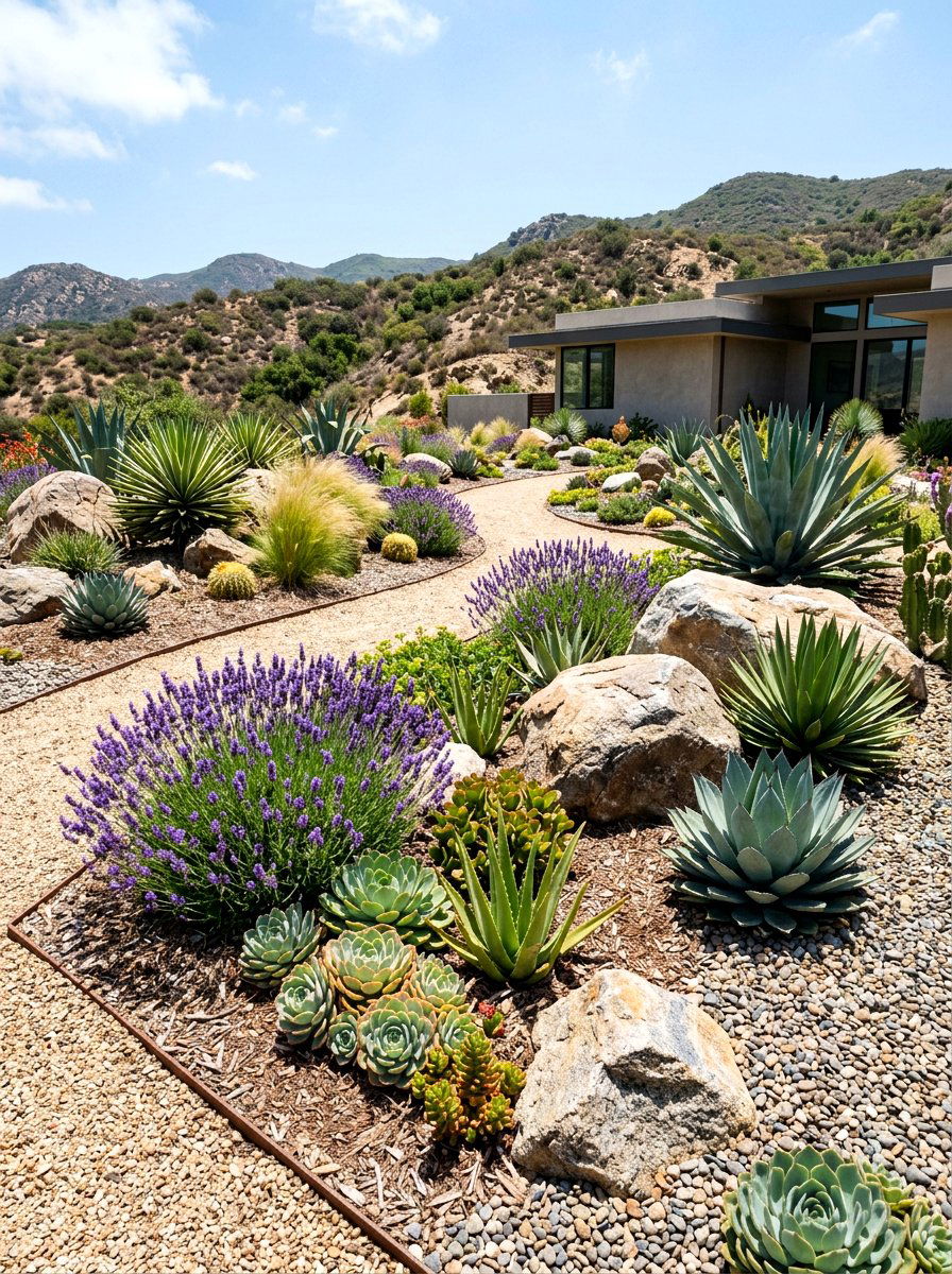 Low Maintenance Xeriscaping - 30 landscaping ideas