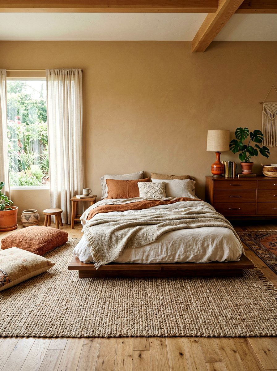 Low Profile Bed Bedroom - 30 seventies bedroom ideas