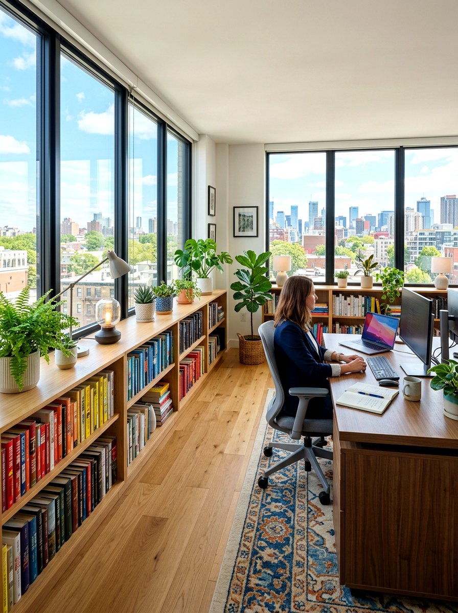 Low Profile Bookshelf Office - 30 office library combo ideas