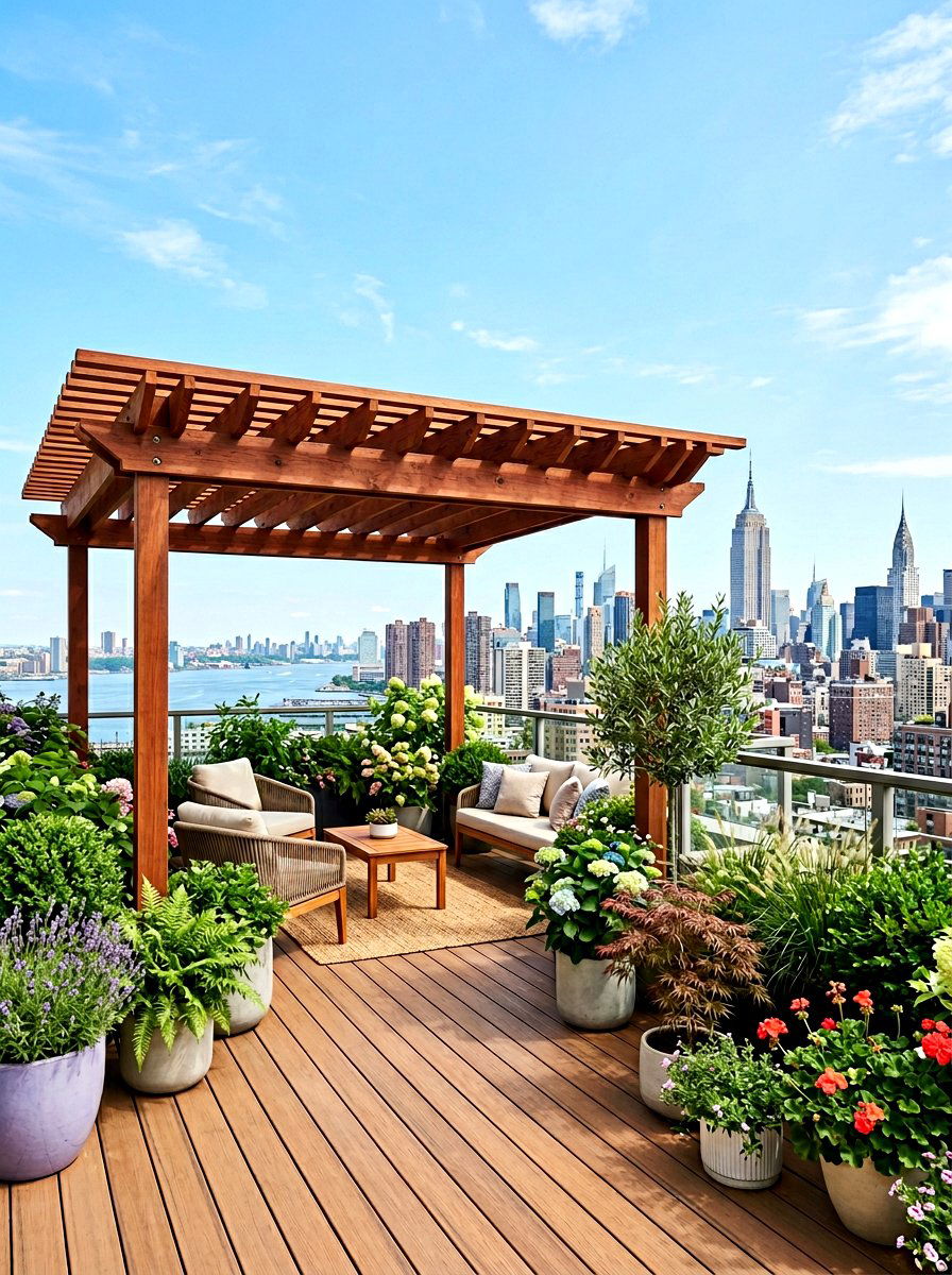 Low Profile Cedar Pergola - 30 cedar pergola ideas