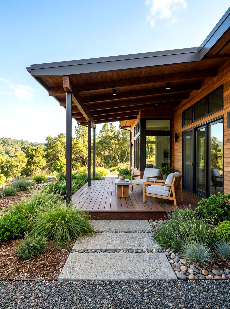 Low Profile Covered Porch - 30 covered front porch ideas