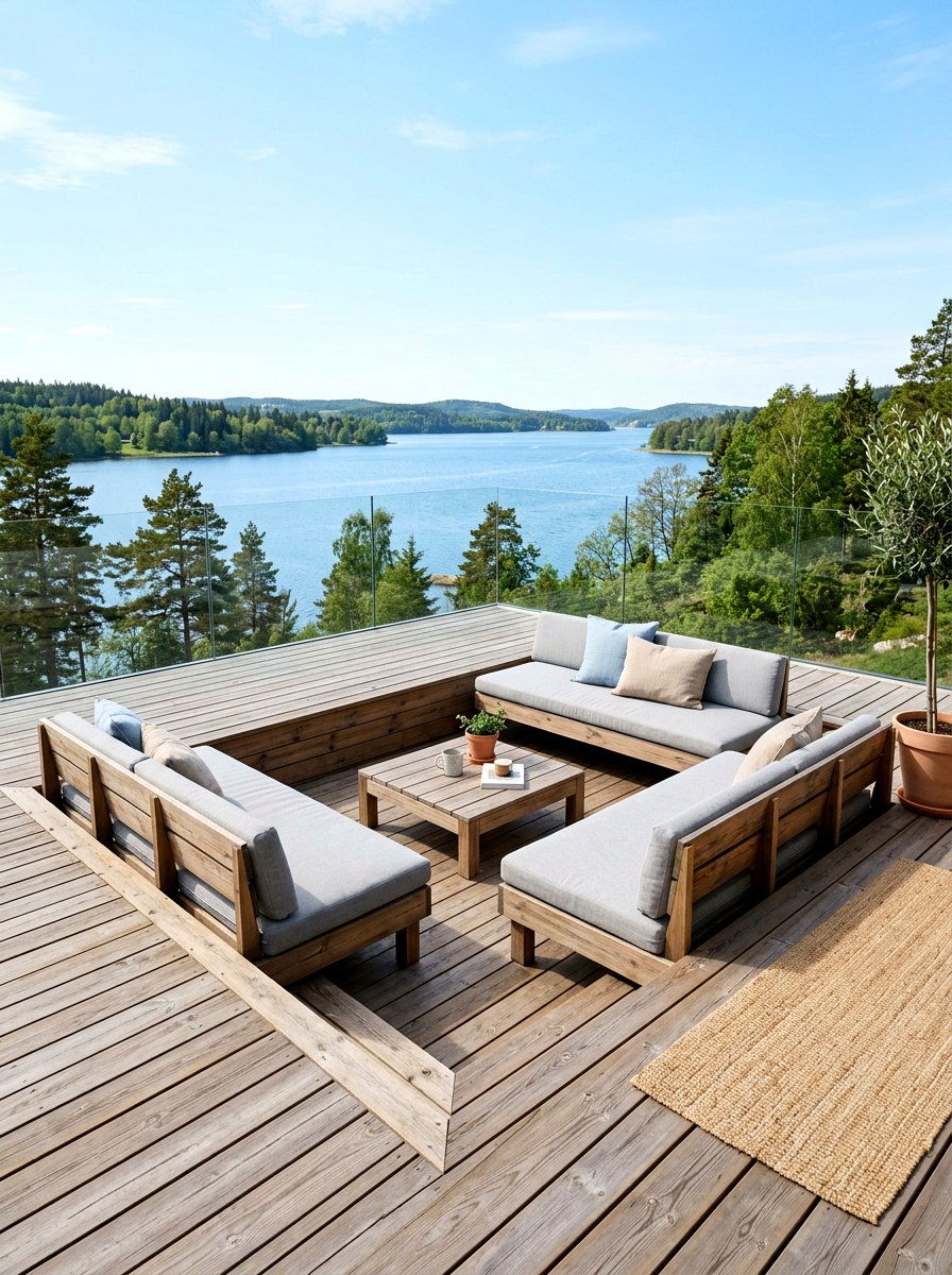Low Profile Deck Seating - 30 deck built in seating ideas