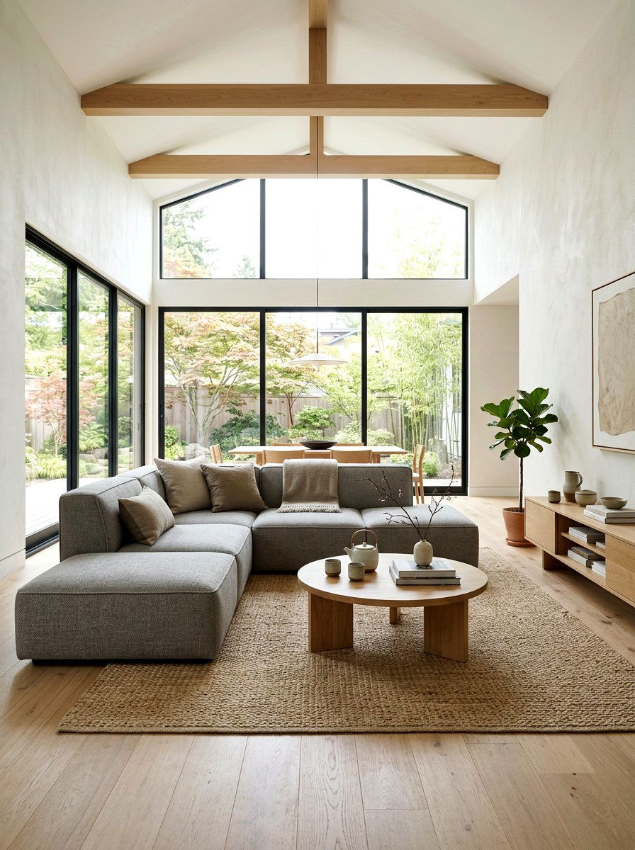 Low Profile Furniture - 30 Japandi living room ideas