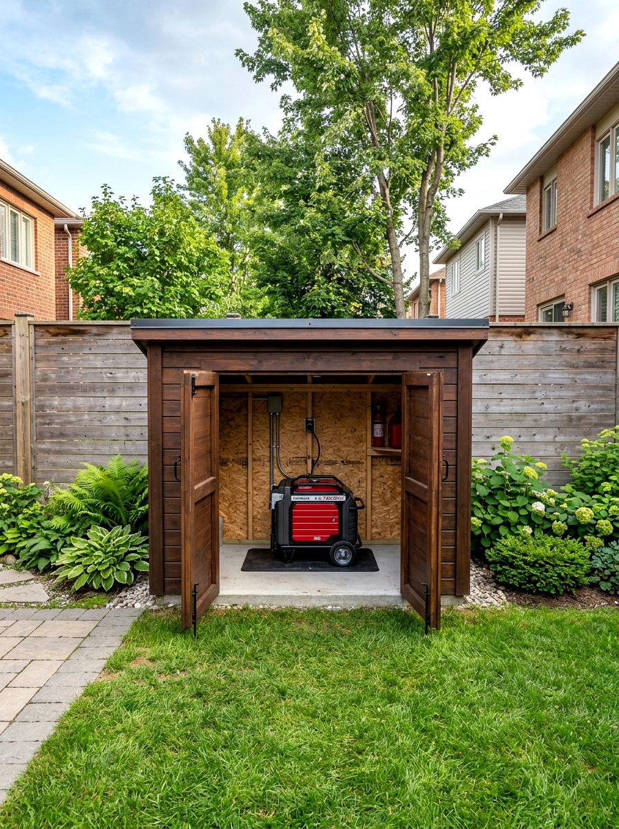 Low Profile Generator Shed - 30 generator enclosure ideas