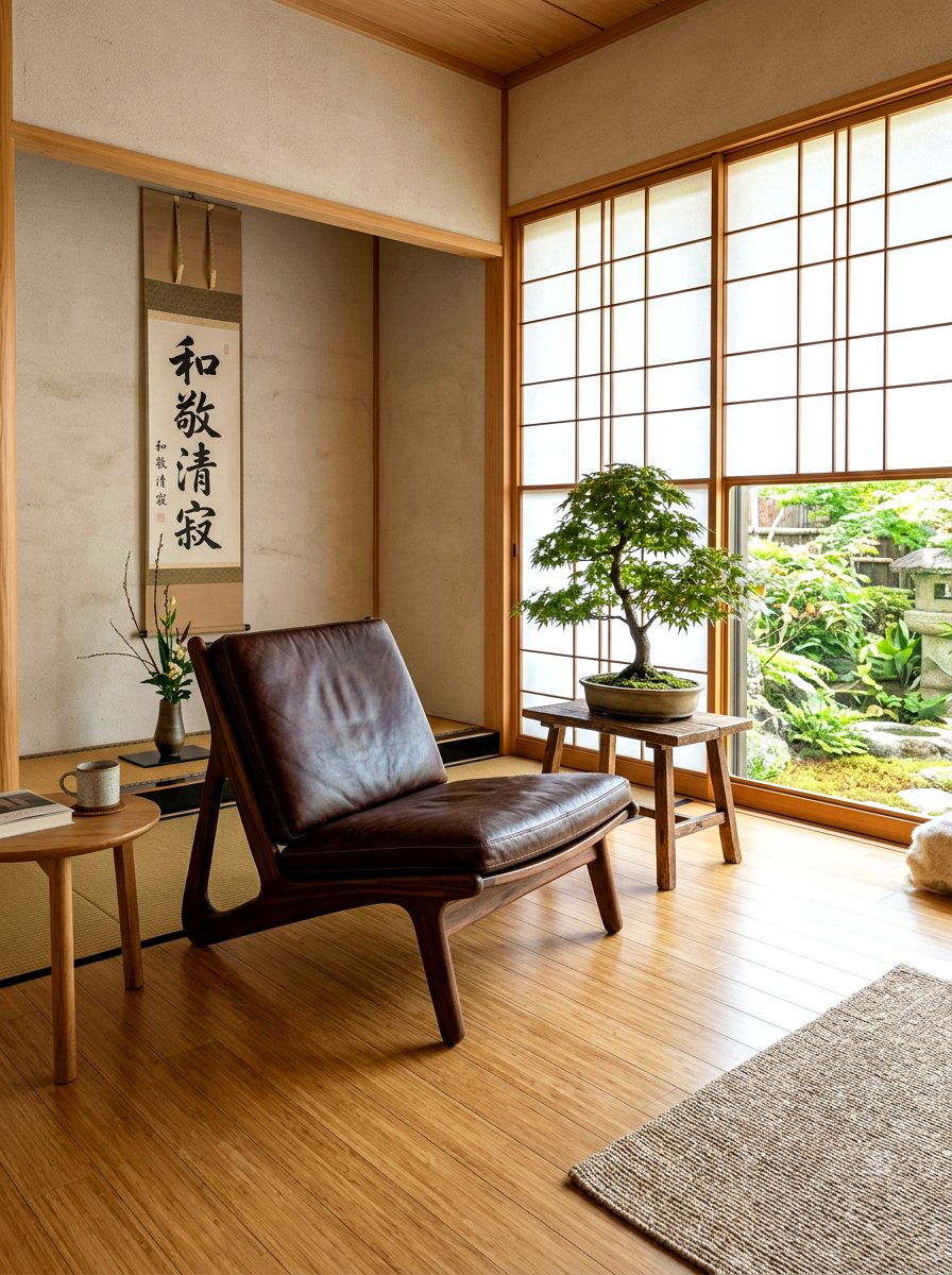 Low Profile Leather Chair Zen Room - 30 leather accent chair ideas
