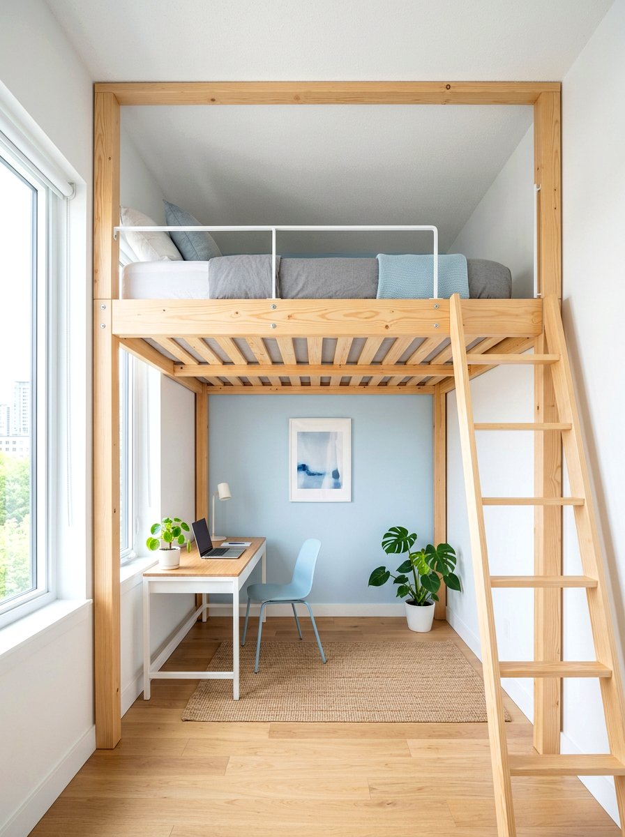 Low Profile Loft Bed - 30 tiny house loft bed ideas