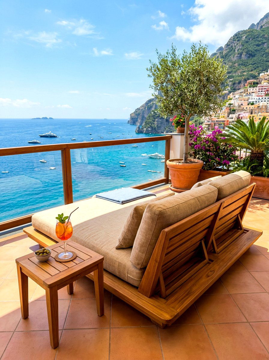 Low Profile Lounge Chair - 30 tiny balcony seating ideas