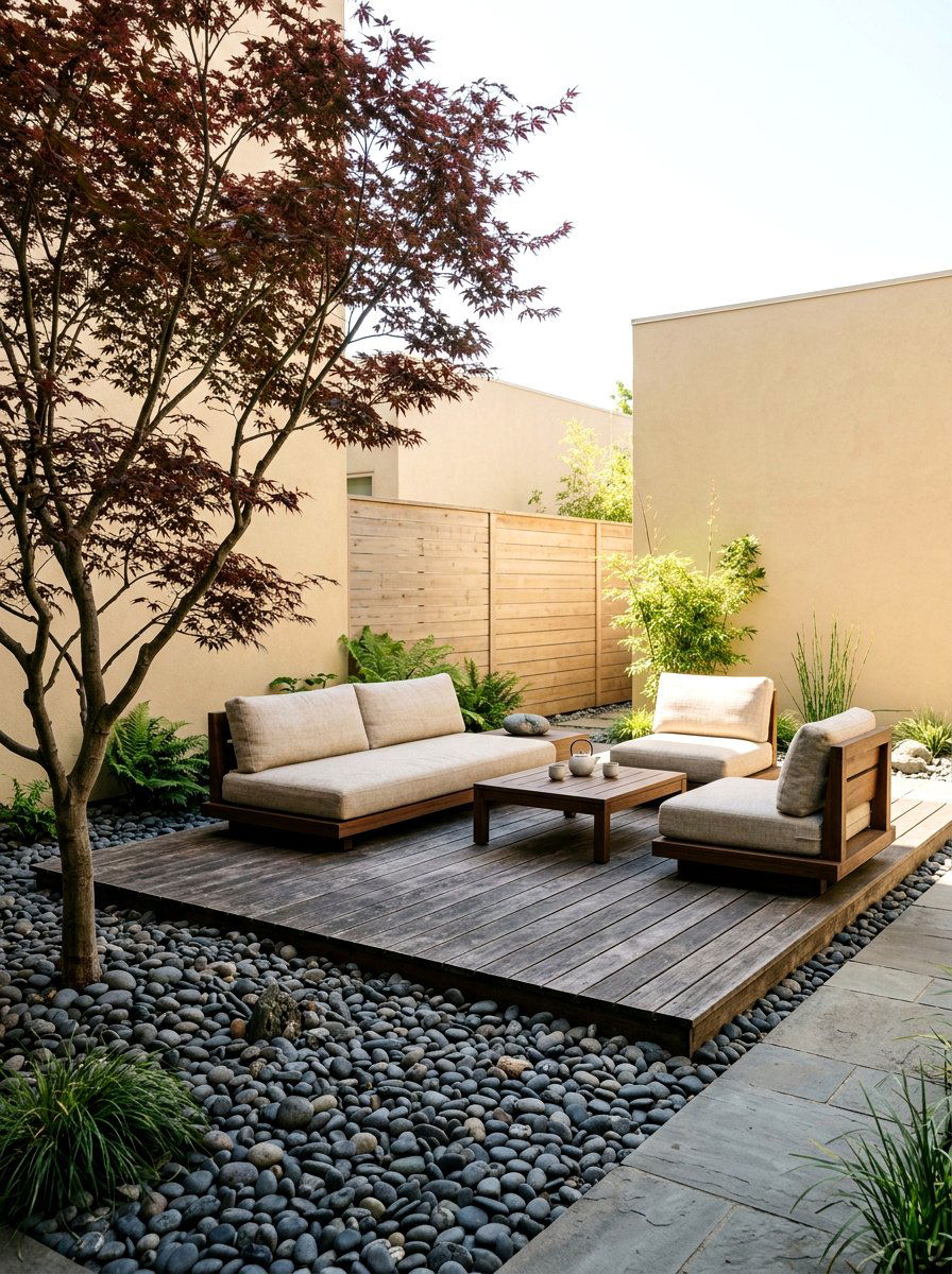 Low Profile Lounge - 30 courtyard patio furniture ideas