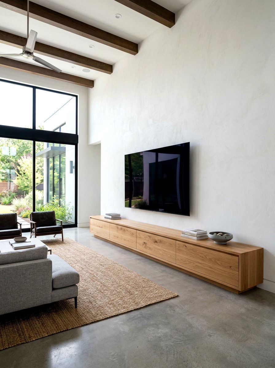 Low Profile Media Console - 30 media console styling ideas