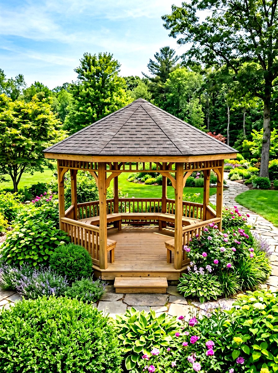 Low Profile Octagon Gazebo - 30 octagon gazebo ideas