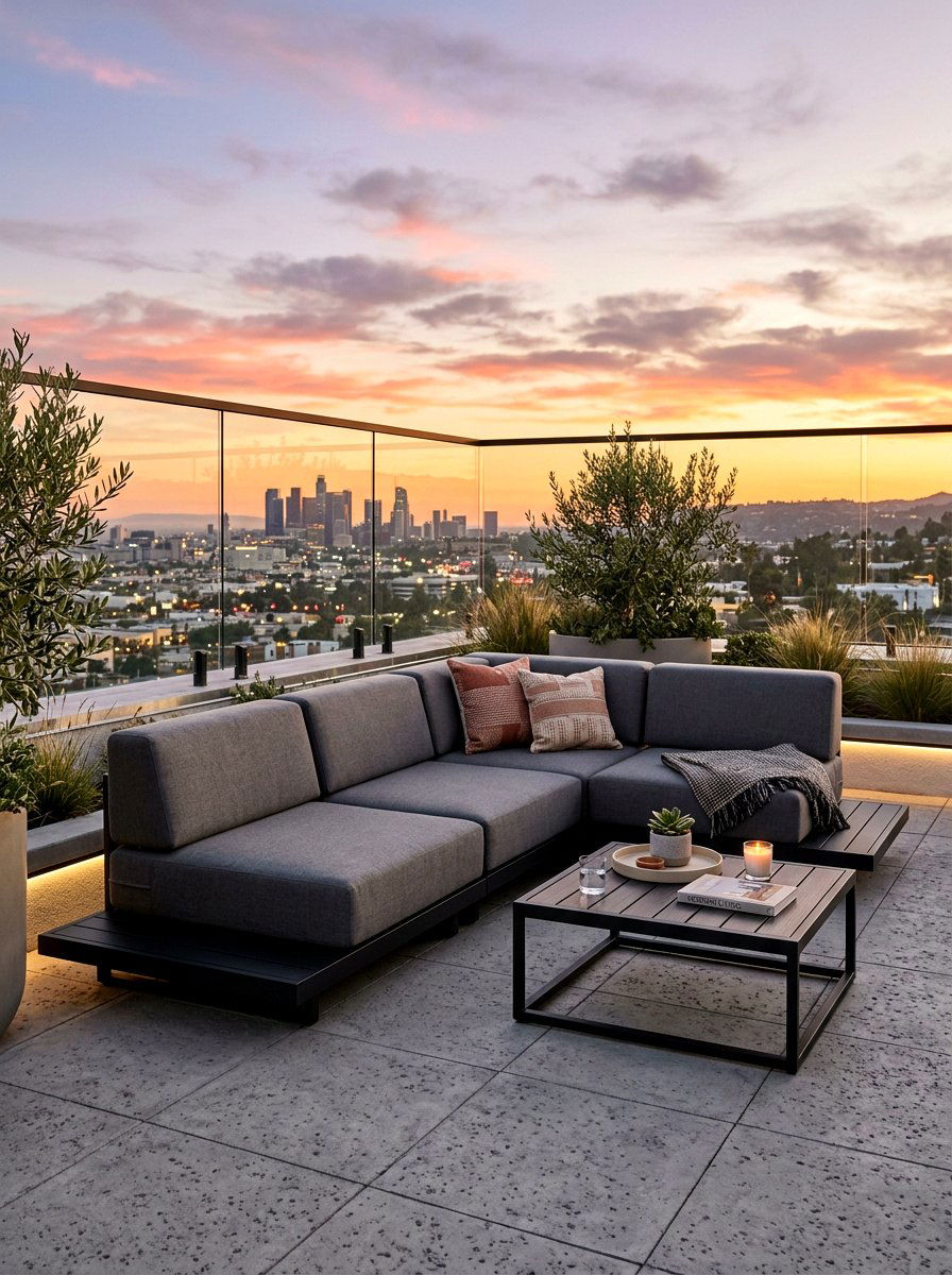 Low Profile Patio Set - 30 plush patio seating ideas