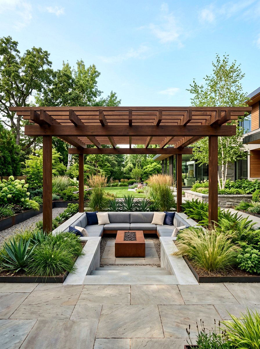Low Profile Pergola - 30 budget pergola ideas