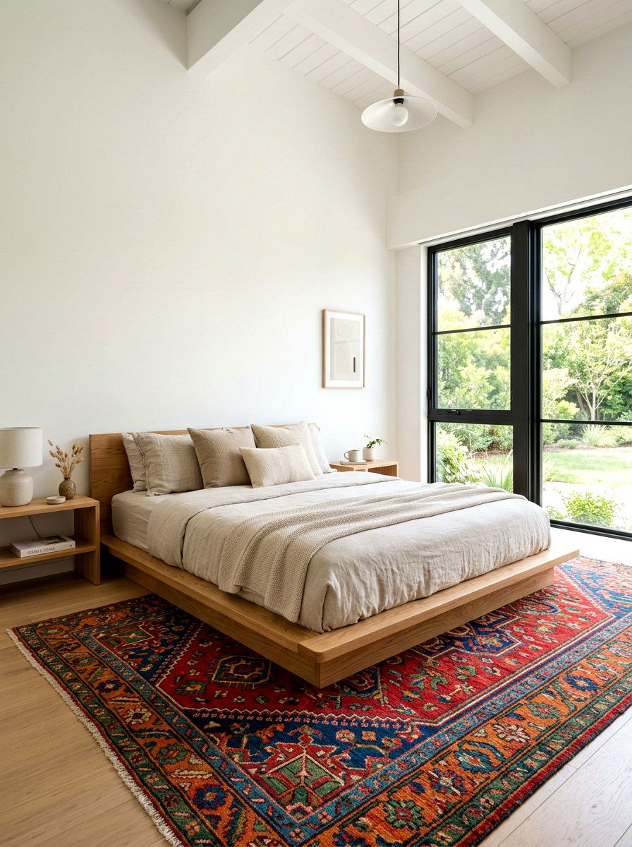 Low Profile Platform Bed - 30 Moroccan bedroom ideas