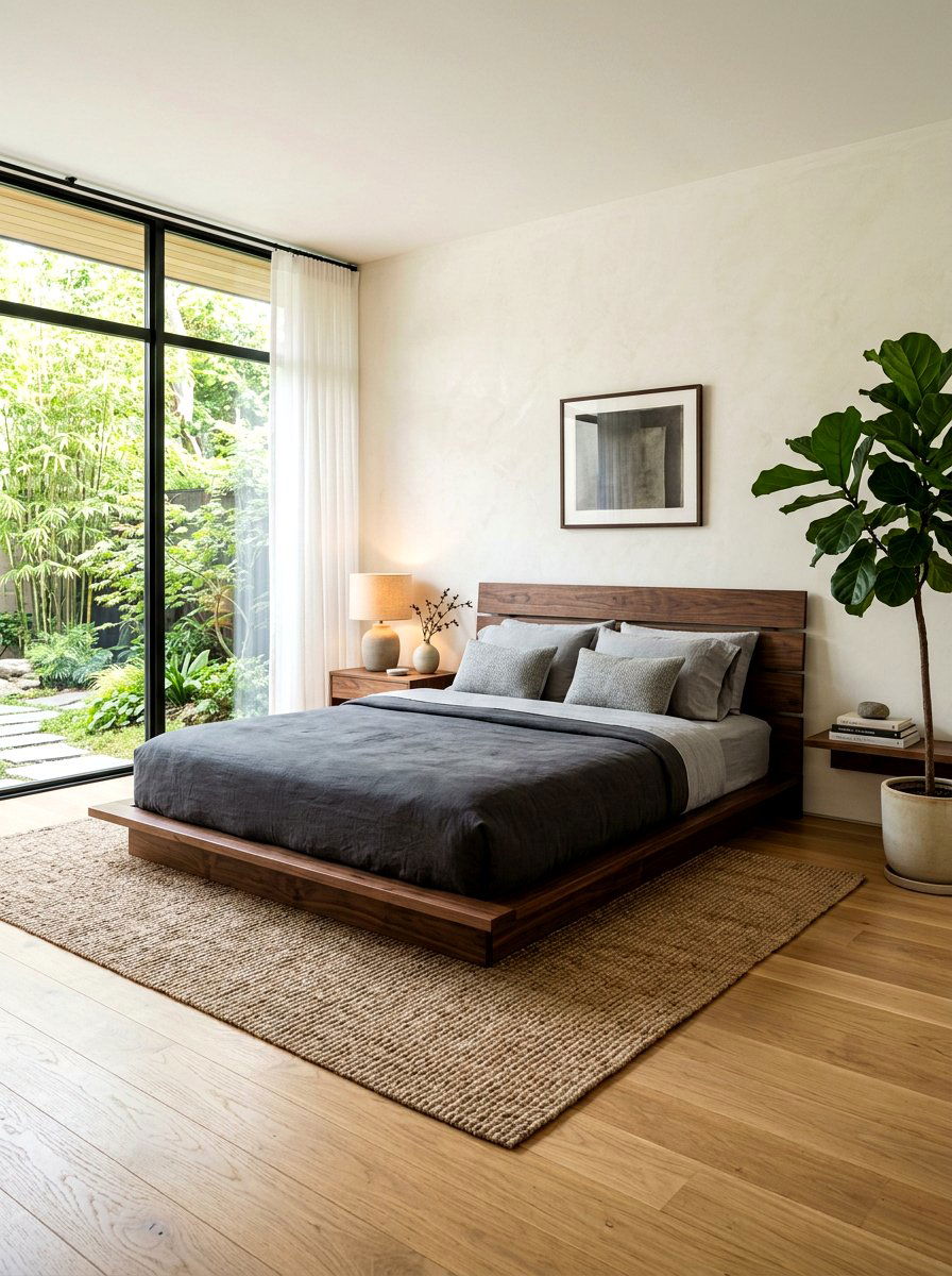 Low Profile Platform Bedroom - 30 modern bedroom ideas
