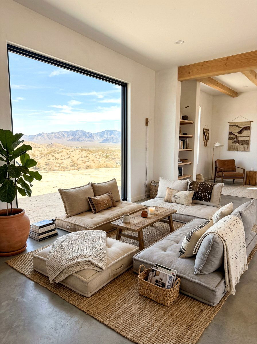Low Profile Seating Nook - 30 dune inspired decor ideas