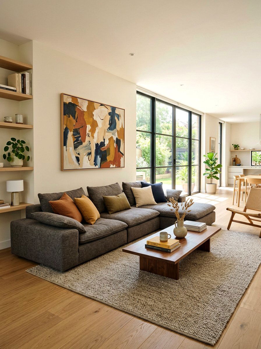 Low Slung Seating - 30 artful living room ideas