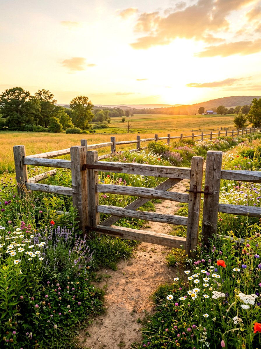 Low Split Rail Gate - 30 garden gate entrance ideas