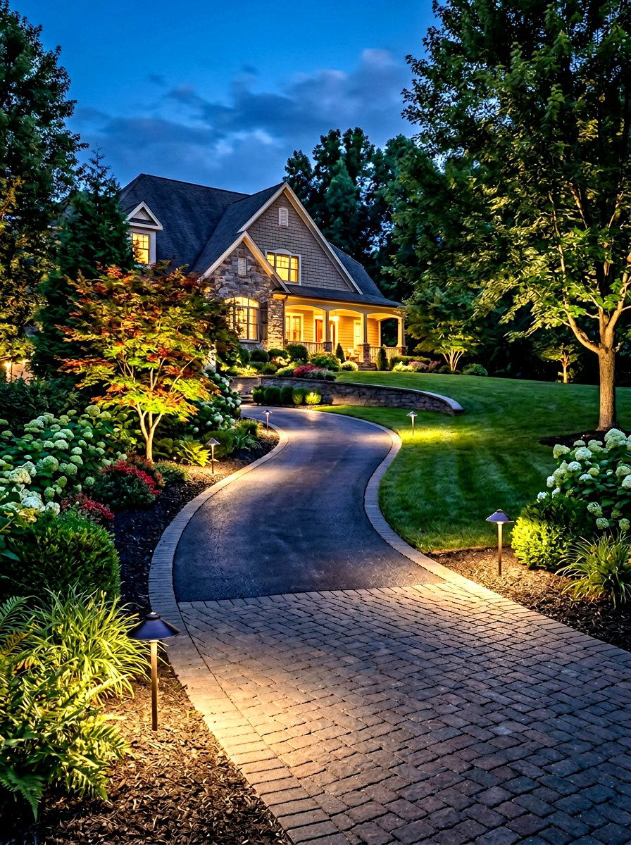 Low Voltage Landscape Lighting - 30 driveway lighting ideas