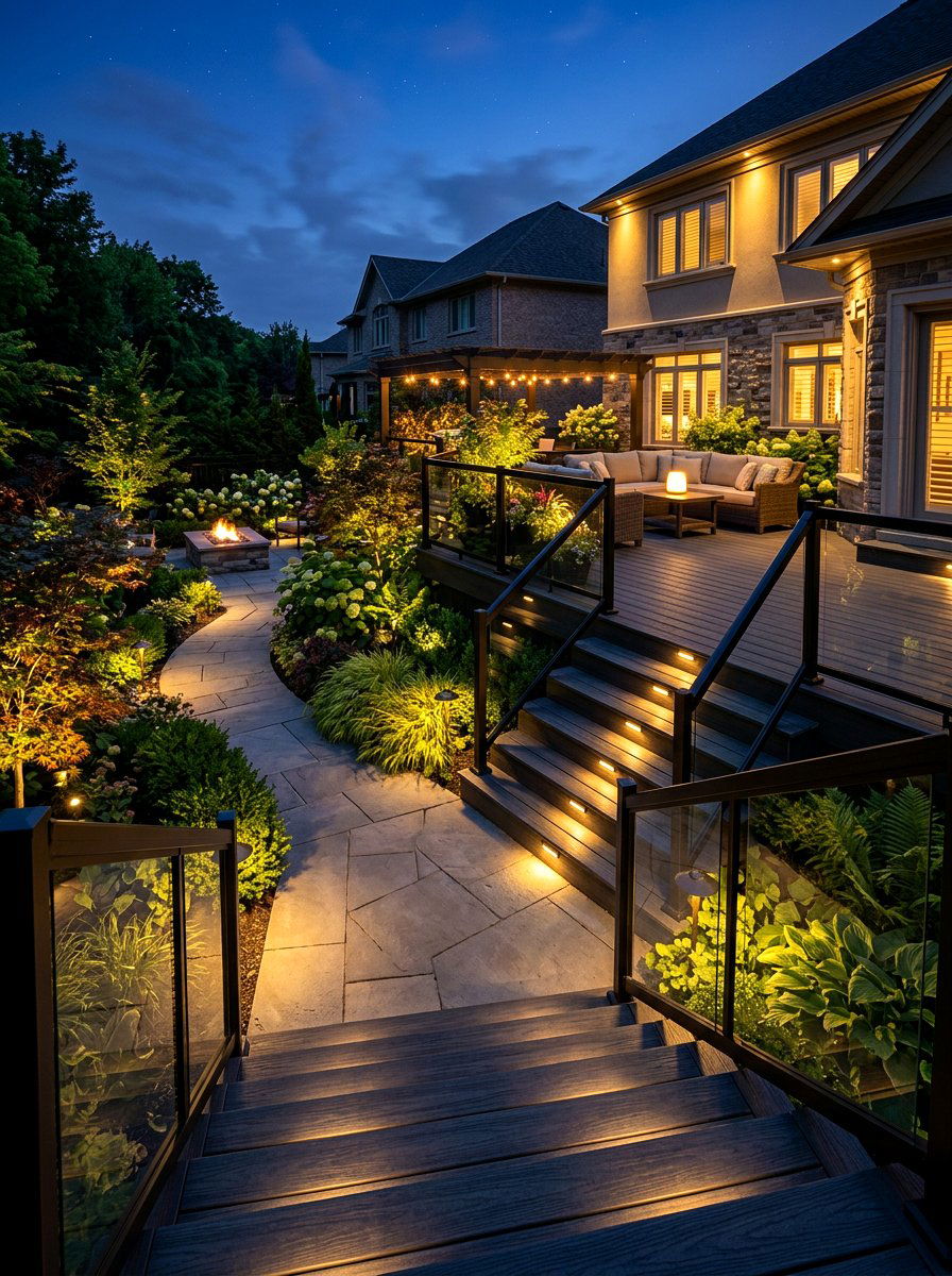 Low Voltage Landscape Lighting - 30 deck lighting ideas