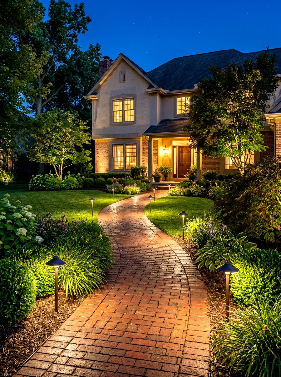 Low Voltage Walkway Lights - 30 front path lighting ideas