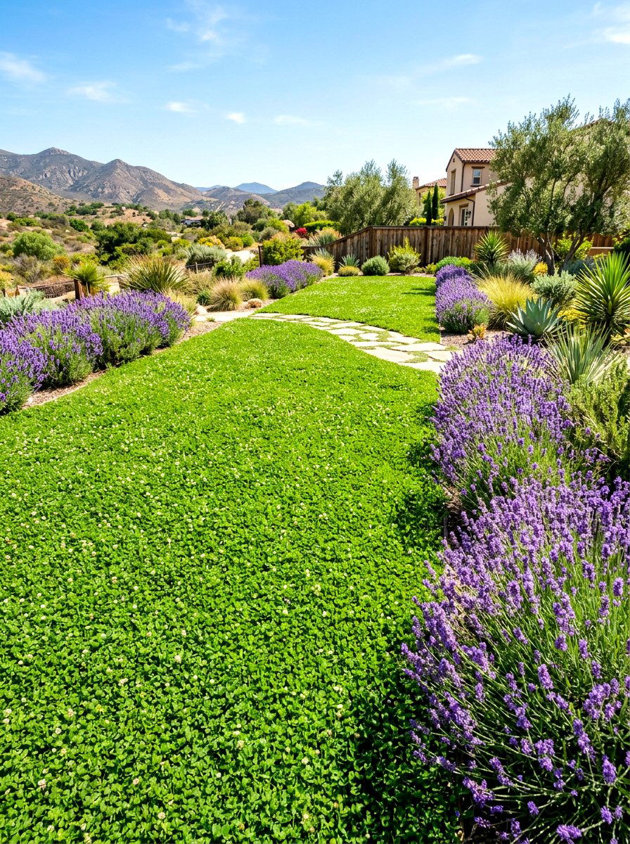 Low Water Clover Yard - 30 clover lawn backyard ideas aesthetic