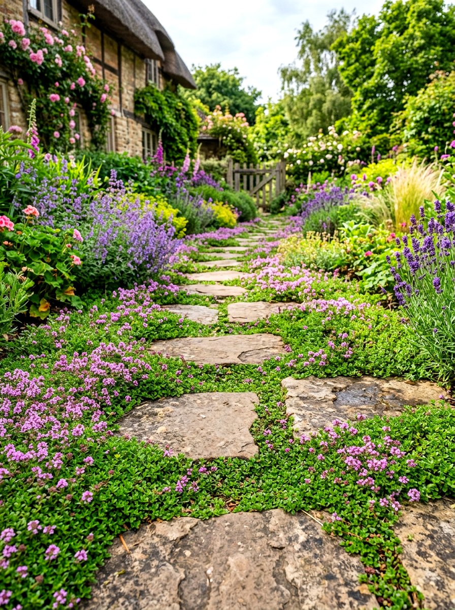 Low Water Groundcover - 30 xeriscape backyard ideas