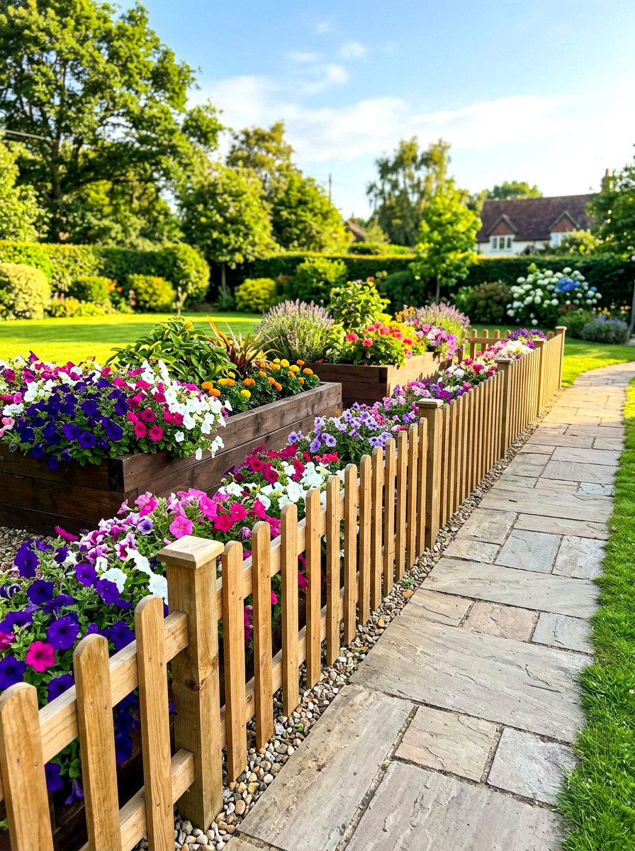 Low garden fence - 30 vinyl fence ideas