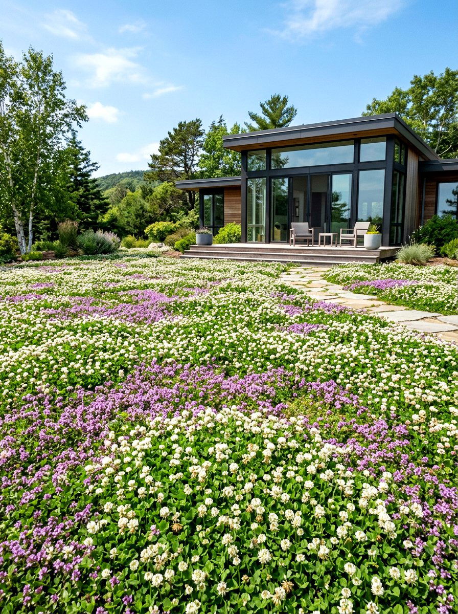 Low growing lawn alternative - 30 wildflower patch ideas