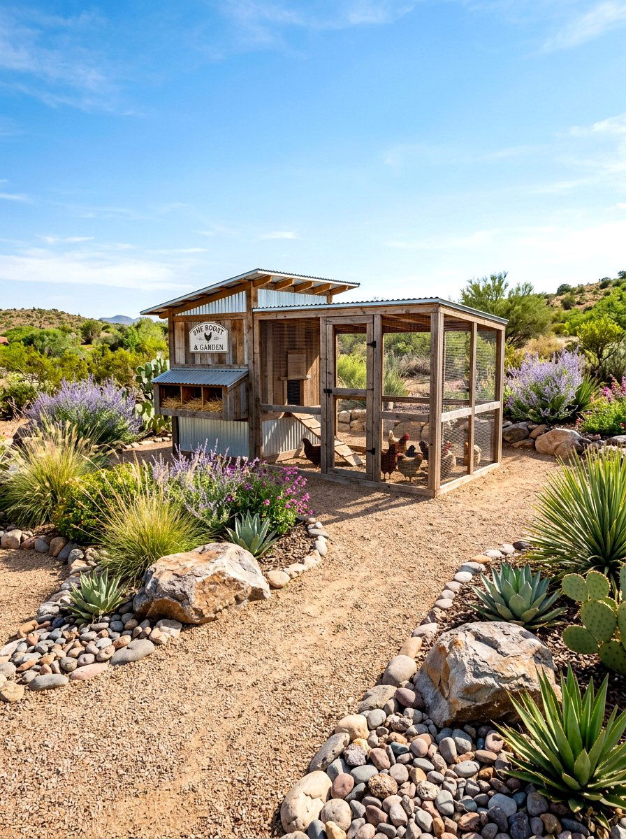 Low maintenance chicken coop garden - 30 backyard coop garden ideas