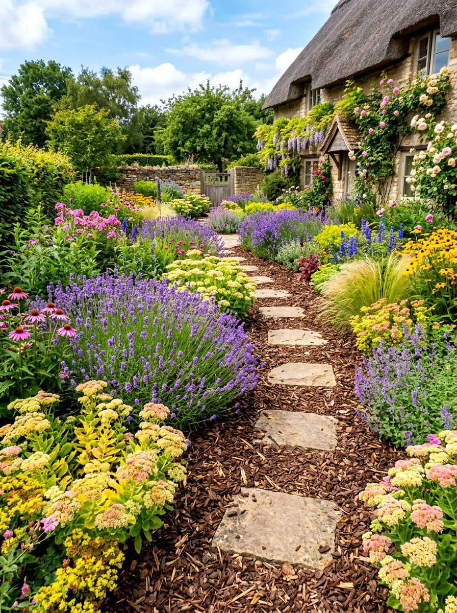 Low maintenance cottage garden - 30 cottage front yard garden ideas
