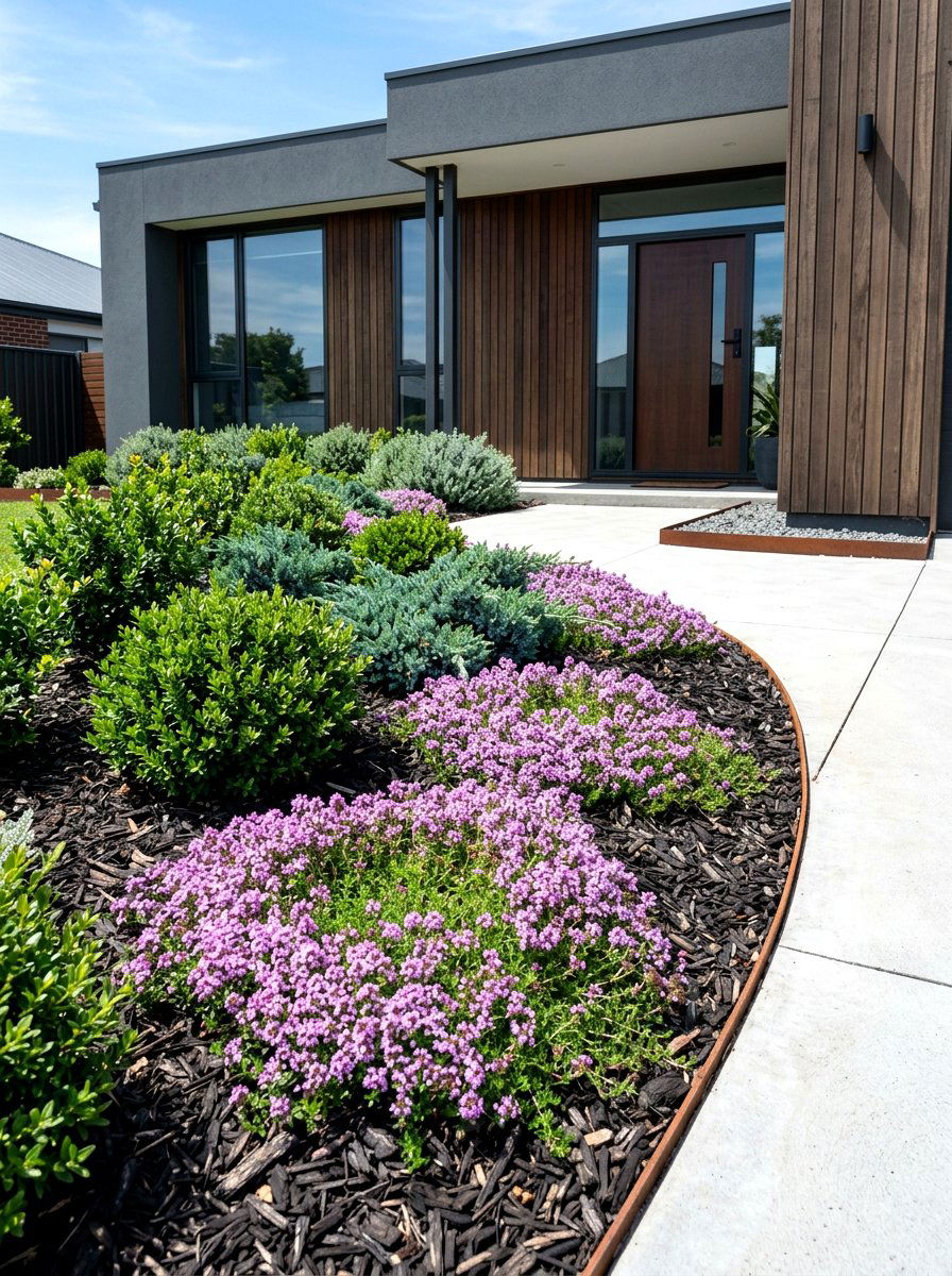 Low maintenance front garden border - 30 small front garden border ideas